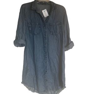 Velvet heart denim dress Size Medium